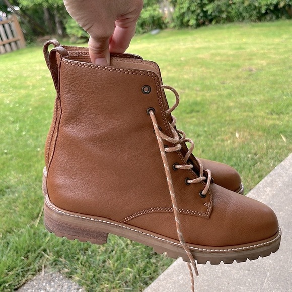 MADEWELL The Clair Lace-Up Boot in Leather Size 6 - Picture 11 of 15